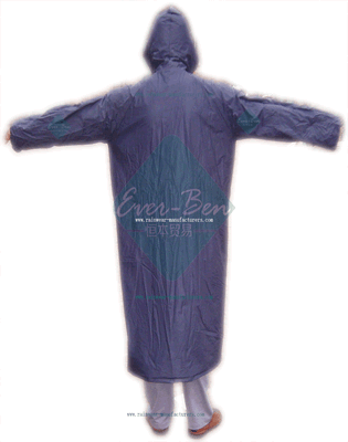 Blue pvc overall-China blue PVC plastic macs adults-mens pvc raincoat